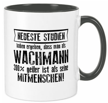Neuste Studien: Wachmann | Wachpersonal Nachtwächter Humor Geschenkidee Tasse