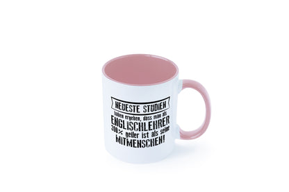 Neuste Studien: Englischlehrer | Schule Englisch Humor Geschenkidee Tasse