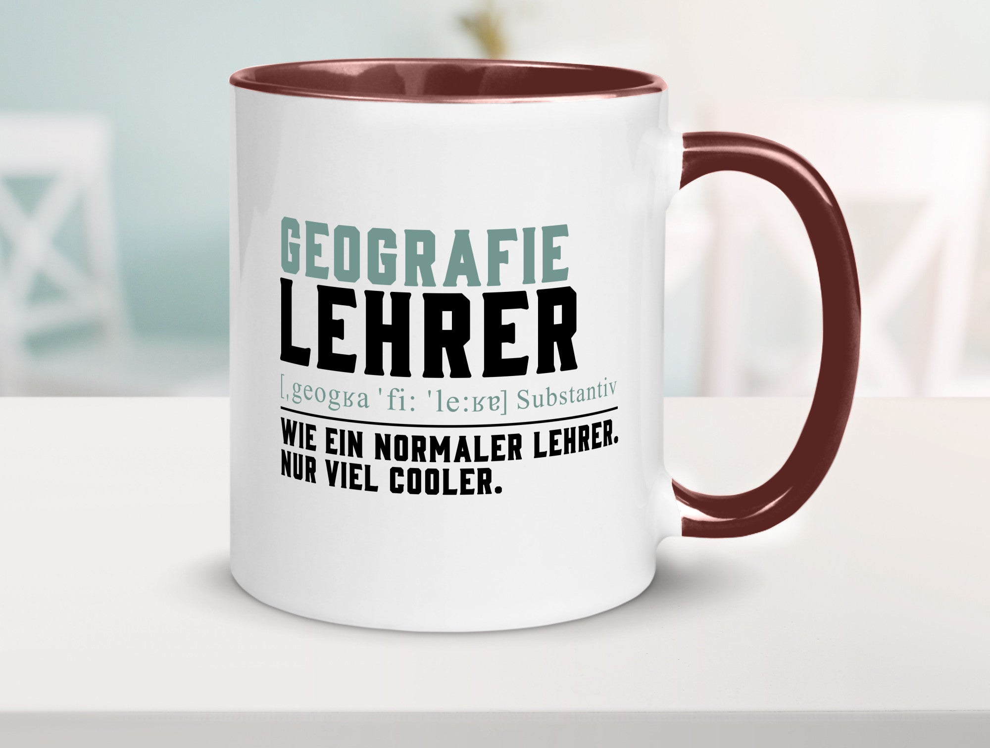 Geographielehrer | Lehrer Unterricht Lieblingslehrer lustiger Spruch Geschenk