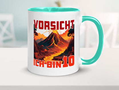 10. Geburtstag | 10 Jahre Vulkanausbruch Vulkan Humor Geschenkidee Tasse