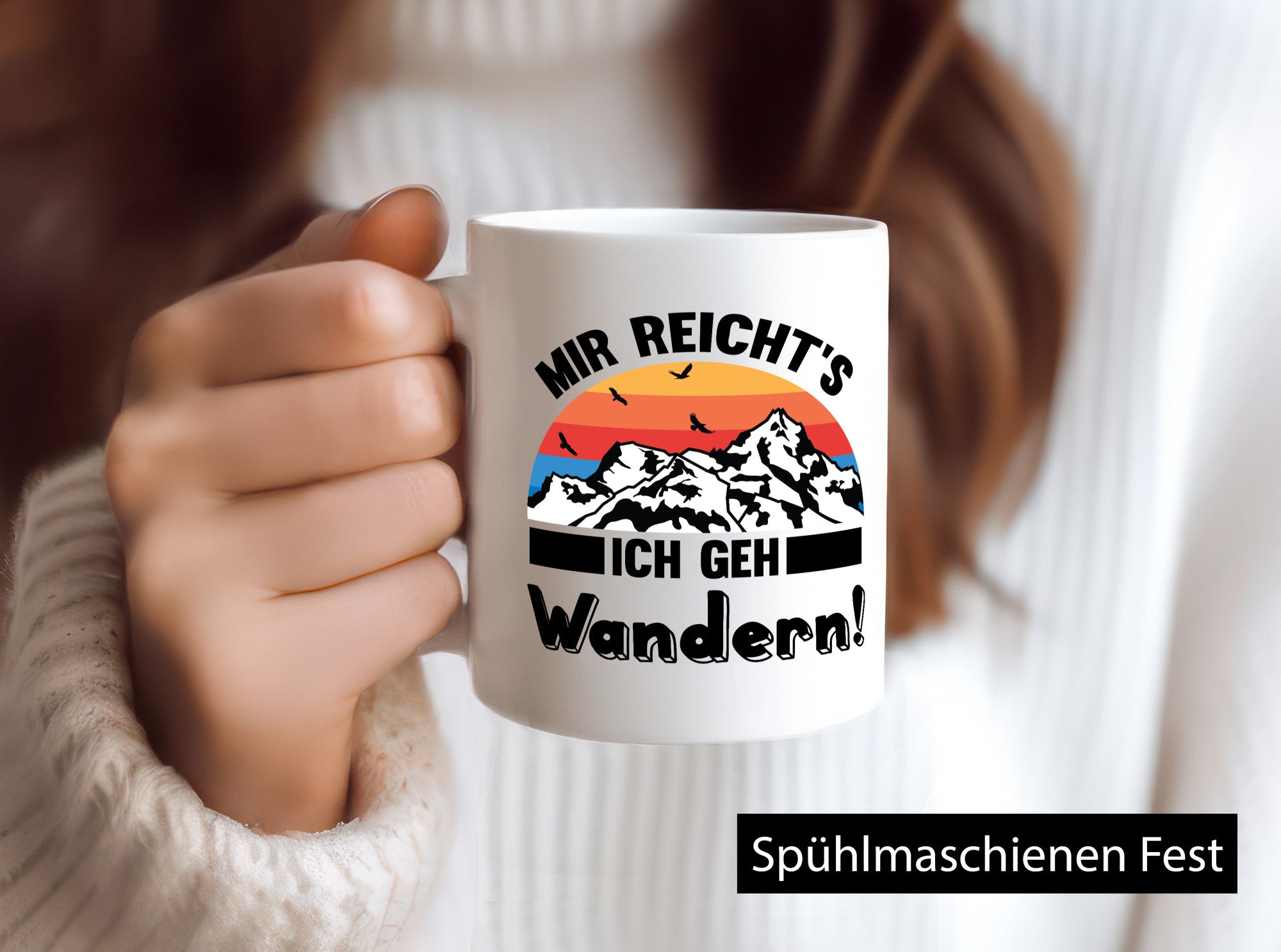 Mir reichts ich geh Wandern | Berge Laufen Natur Humor Geschenkidee Tasse