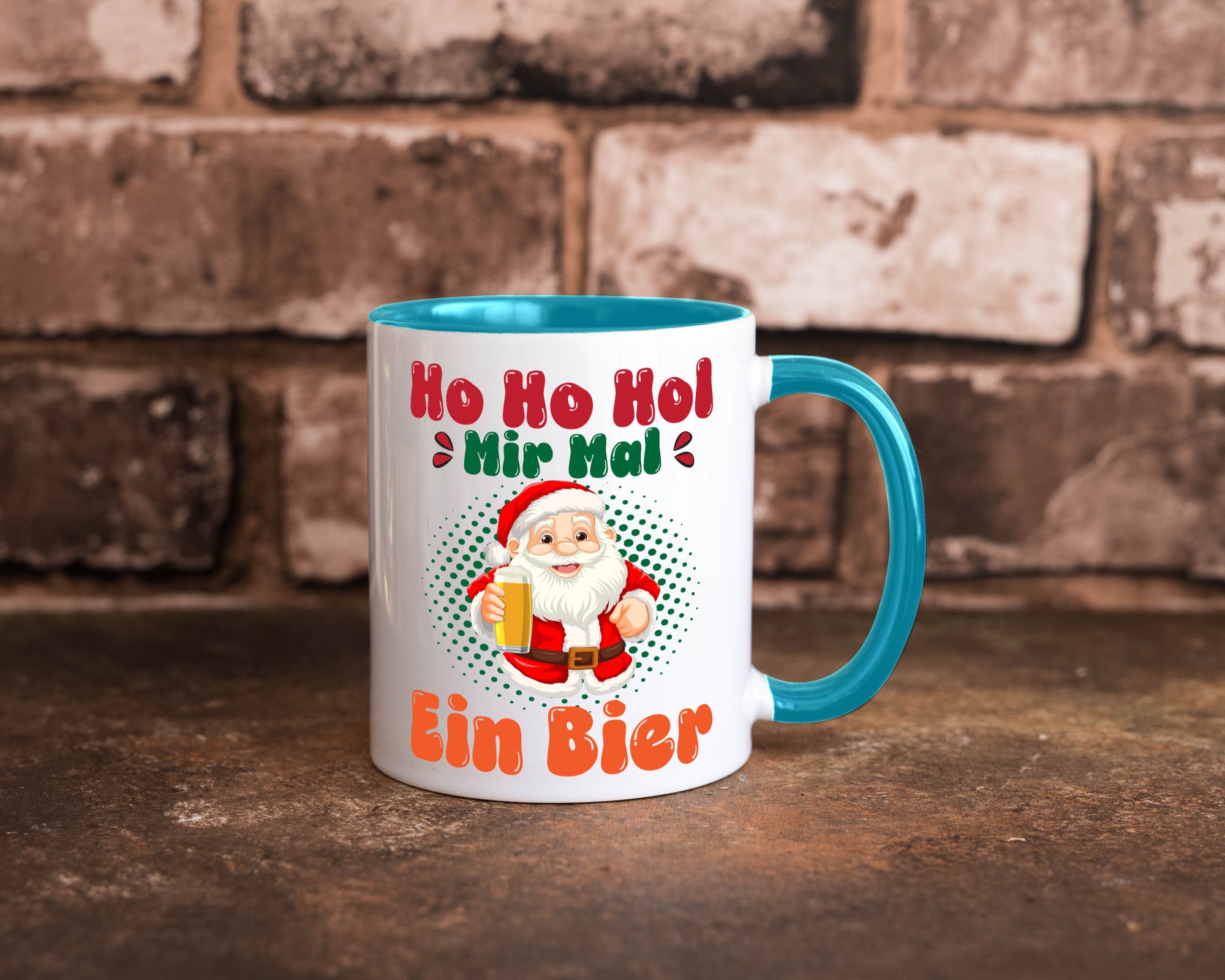 Ho mir mal ein Bier | Ugly Christmas Trinken v2 Geschenkidee Humor Tasse