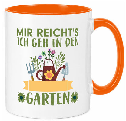 Ich geh in den Garten | Gärtner Tasse Gartenarbeit Humor Arbeit Kollegen Büro