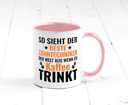 Kaffee trinkt: Zahntechniker | Zahnmedizin Geschenk Humor Geschenkidee lustiger