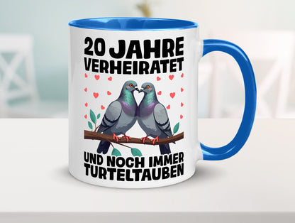 20 Jahre verheiratet | Turteltauben Ehe Ehepaar lustig Humor Geschenkidee