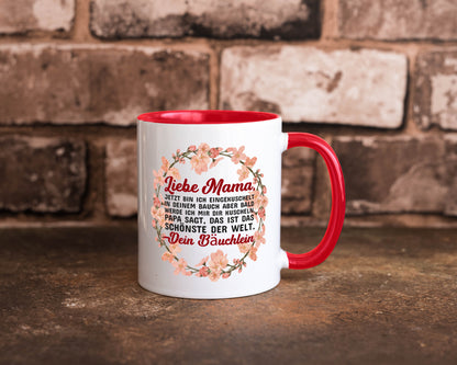 Liebe Mama | Schwangerschaft Tasse Baby süß Humor Familie Geschenkidee