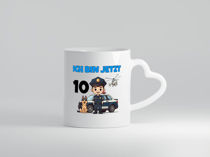 10. Geburtstag | 10 Jahre Polizei Kind Polizeiauto lustig Geschenkidee Geschenk
