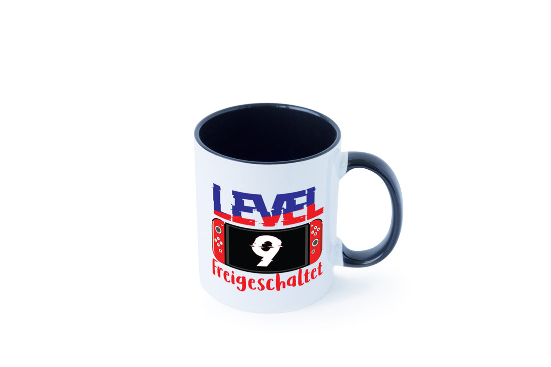 Level 9 Freigeschaltet | 9. Geburtstag Zocker Gamer Humor Geschenkidee Tasse
