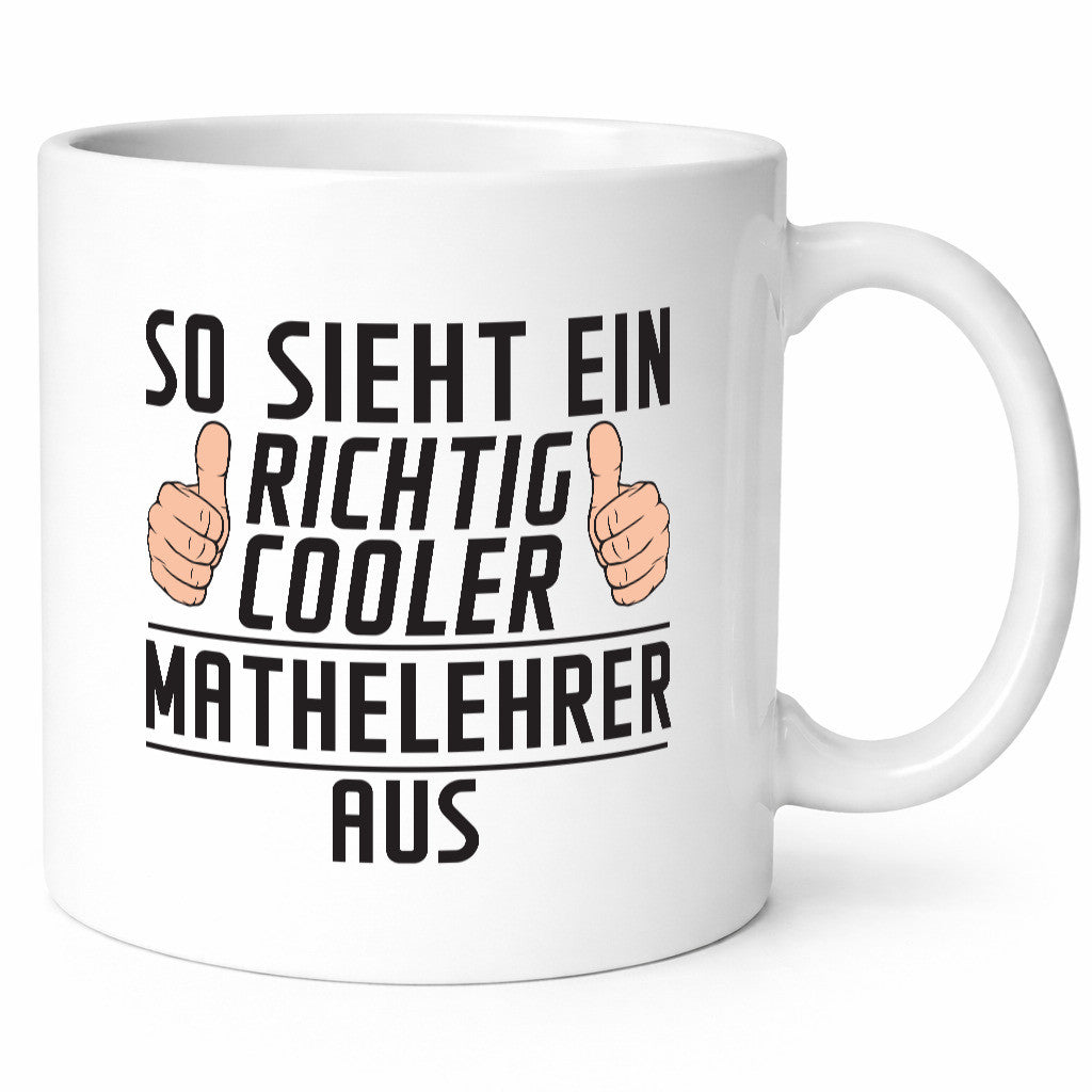 Richtig Cooler Mathelehrer | Lehrer Mathe lustig Humor Geschenkidee Geschenk