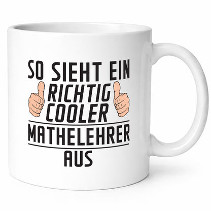 Richtig Cooler Mathelehrer | Lehrer Mathe lustig Humor Geschenkidee Geschenk