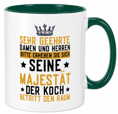 Seine Majestät der Koch | Küchenchef Restaurant Beruf Geschenkidee Arbeit Tasse