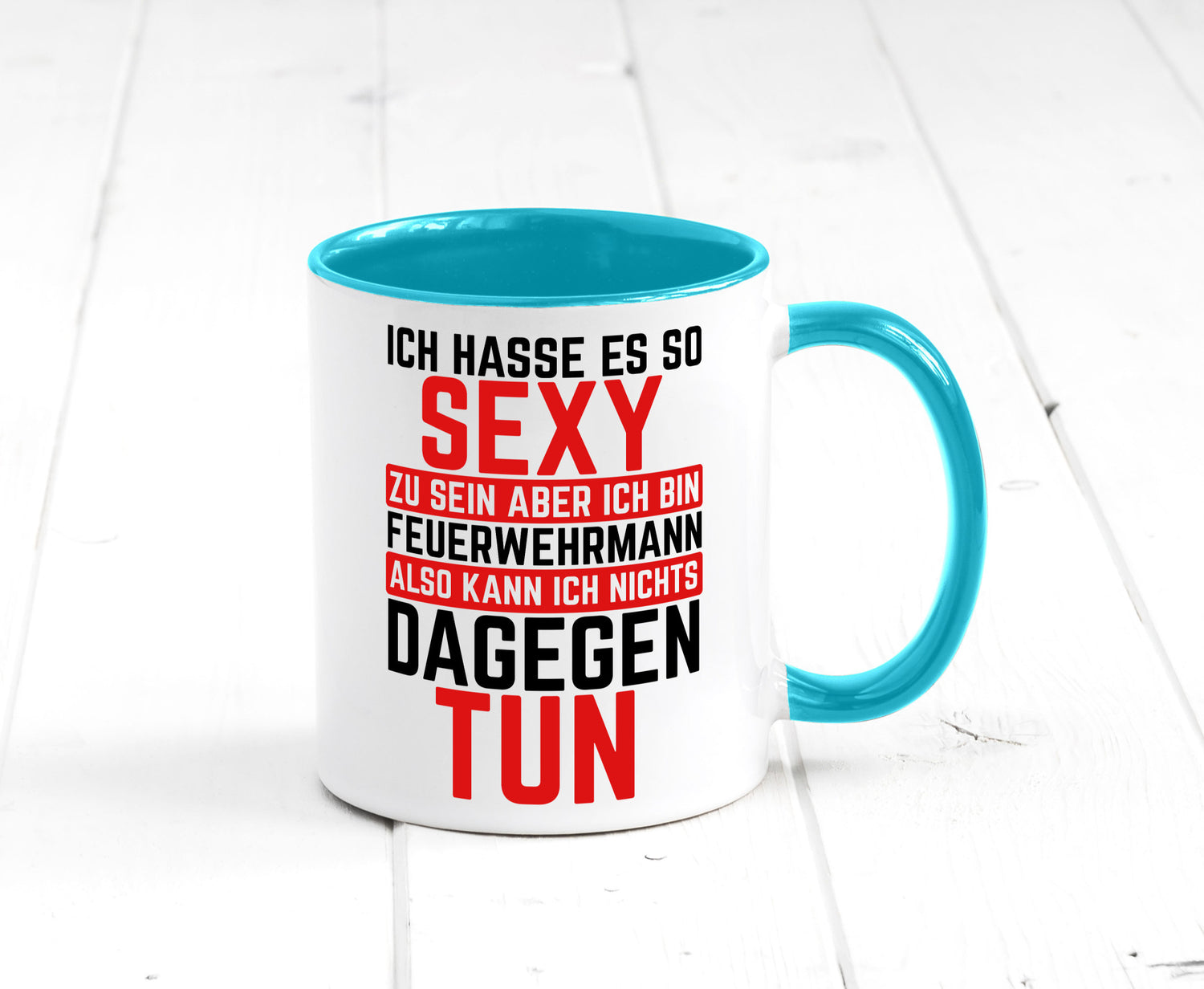 Sexy Feuerwehrmann | Helden Flammen Brandeinsatz lustig Humor Geschenkidee