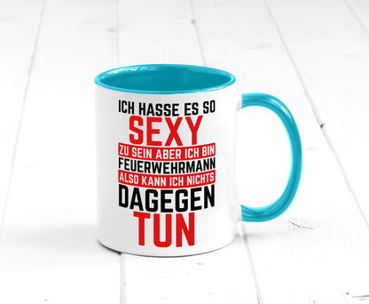 Sexy Feuerwehrmann | Helden Flammen Brandeinsatz lustig Humor Geschenkidee