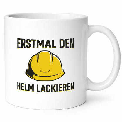 Erstmal den Helm Lackieren | Bauarbeiter Saufen Bier lustig Arbeit Kollegen