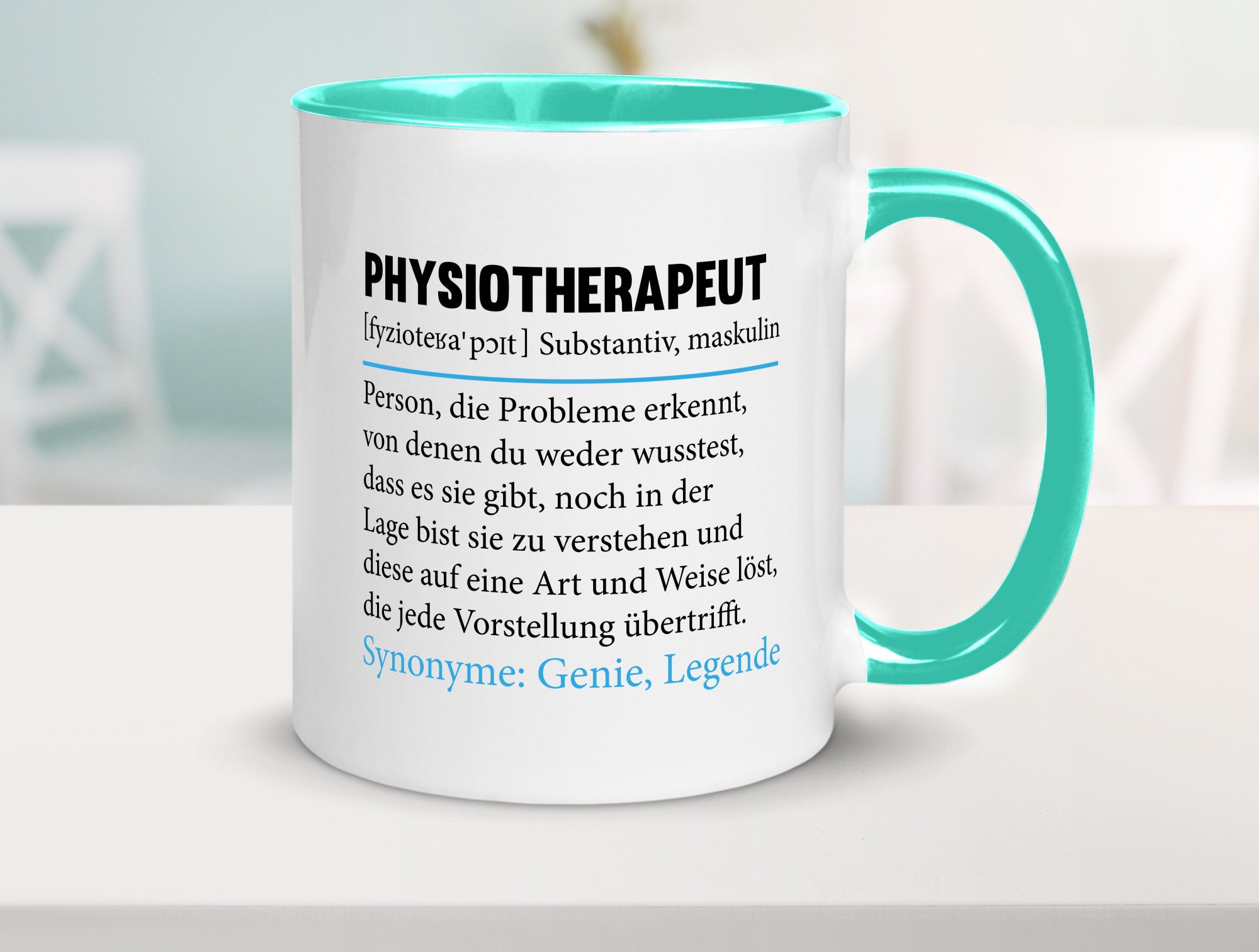 Physiotherapeut | Beruf Spruch Text lustig v2 Humor Arbeit Kollegen Büro
