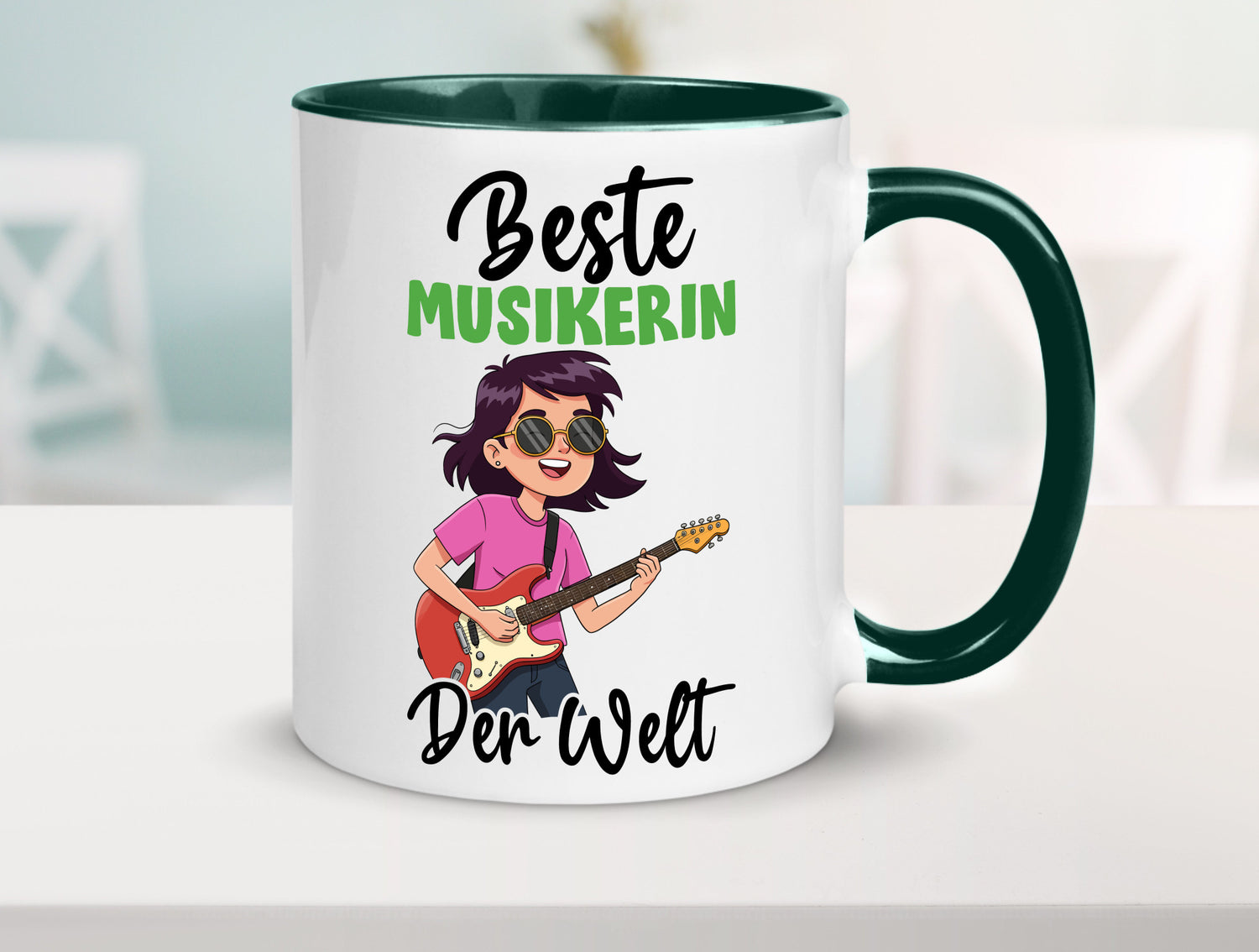 Beste Musikerin | Musik Musikantin v2 Geschenkidee Humor Tasse