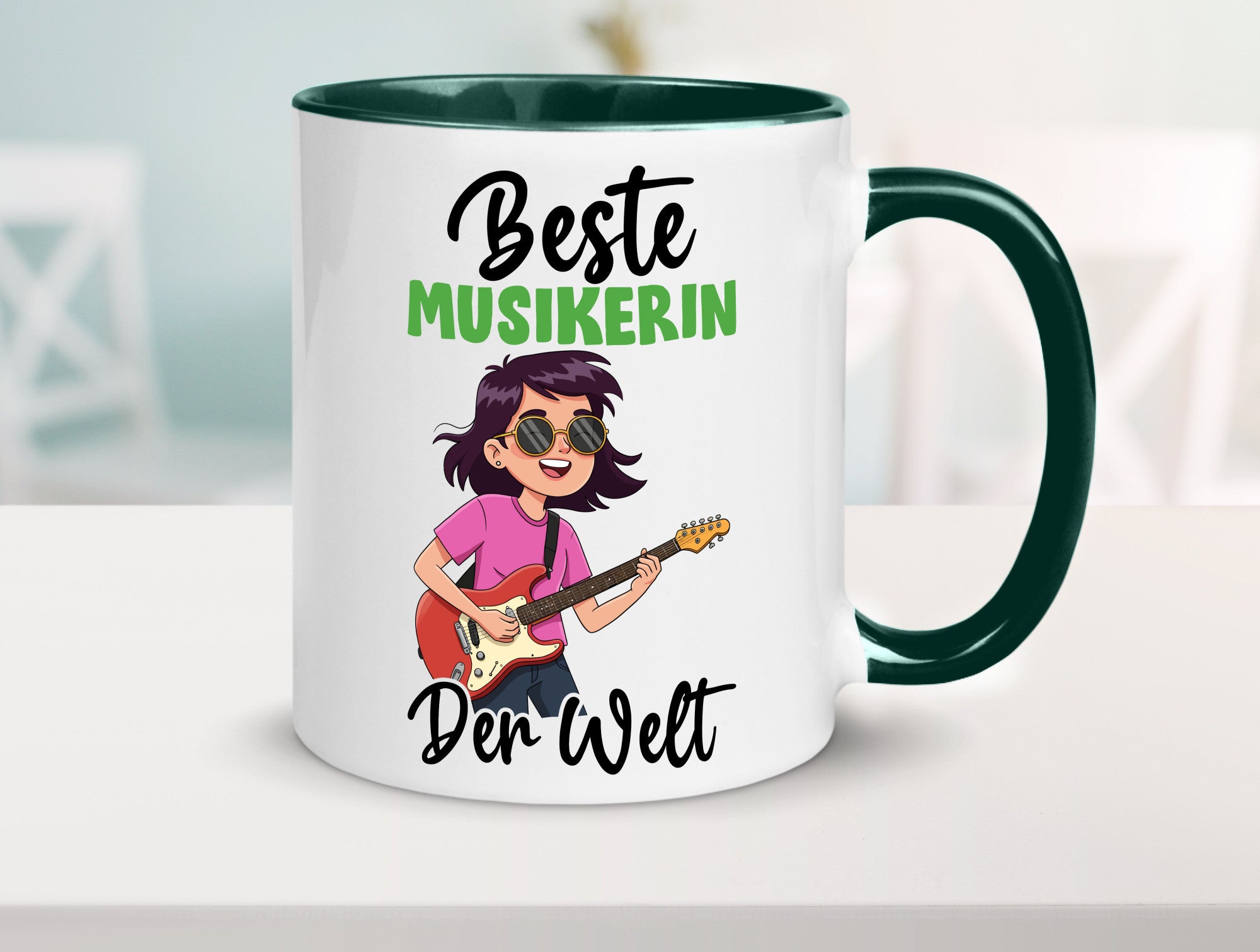 Beste Musikerin | Musik Musikantin v2 Geschenkidee Humor Tasse