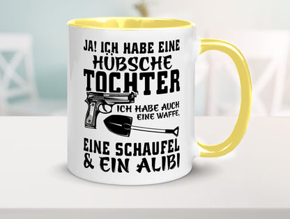 Hübsche Tochter Geschenk Familie Geschenkidee lustiger Spruch Tasse