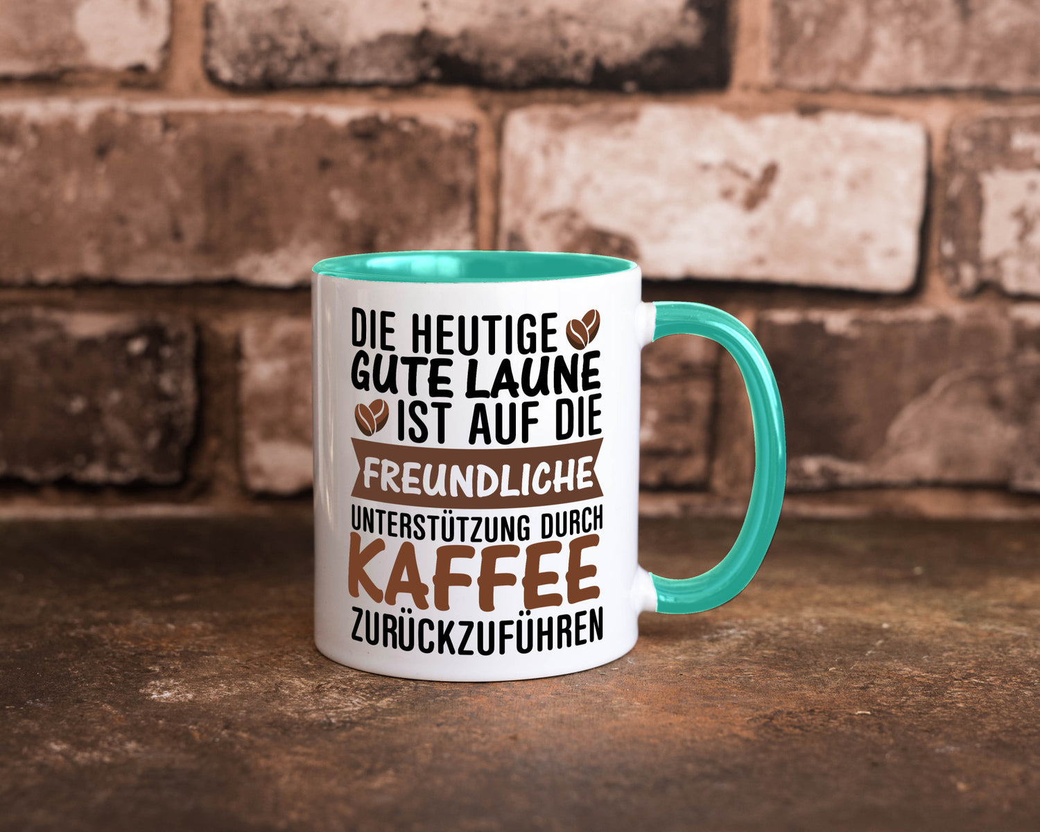 Unterstützung durch Kaffee | Kaffeliebhaber gute Laune Geschenk Humor