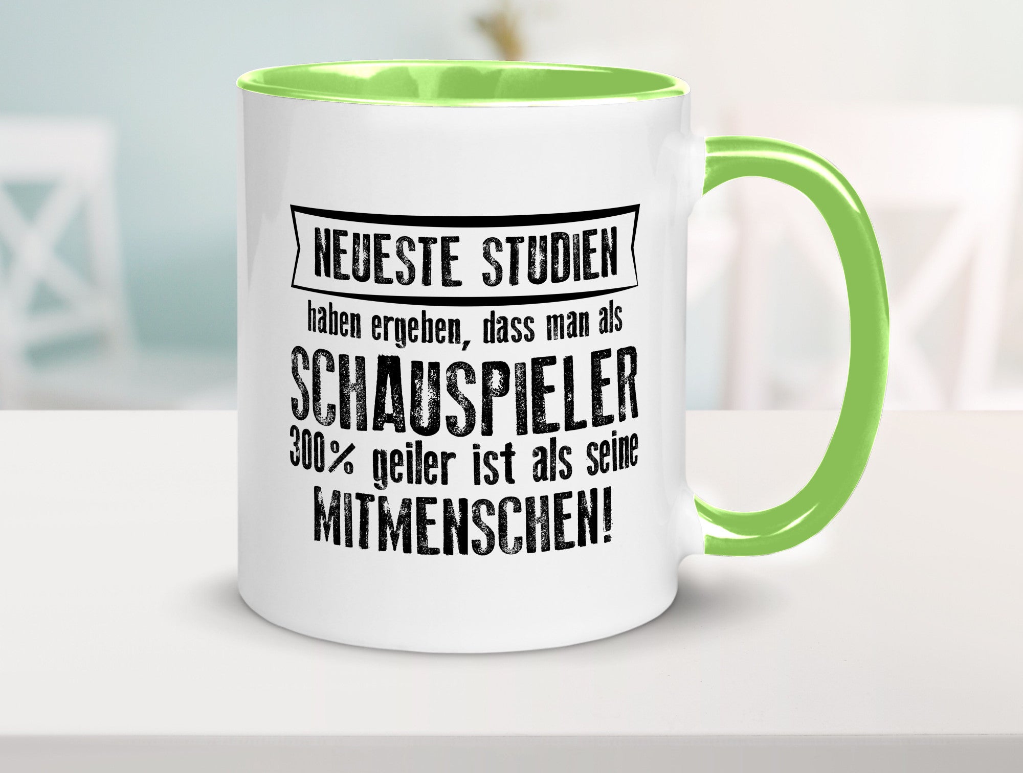 Neuste Studien: Schauspieler | Theater Geschenkidee Humor Tasse