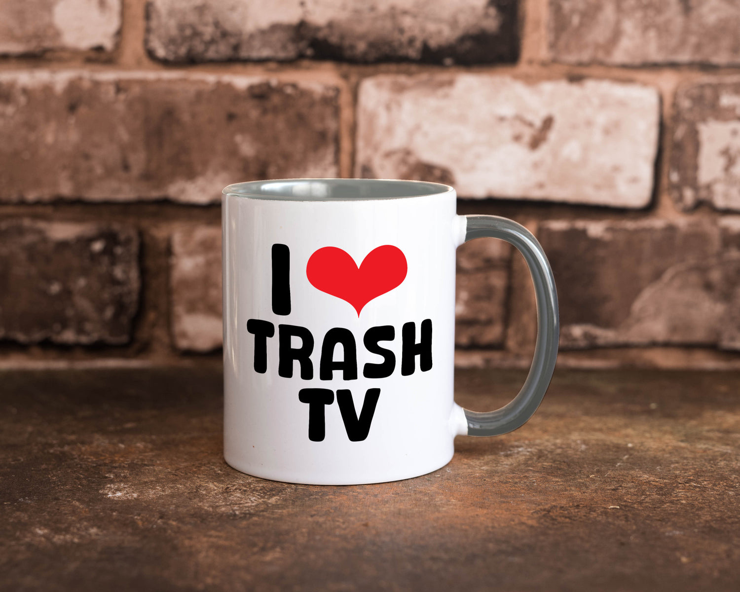 I love Trash TV | v2 lustig Humor Geschenkidee Geschenk Tasse