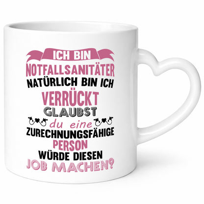 Notfallsanitäter ich bin Verrückt | Sanitäter krankenhaus lustig Humor