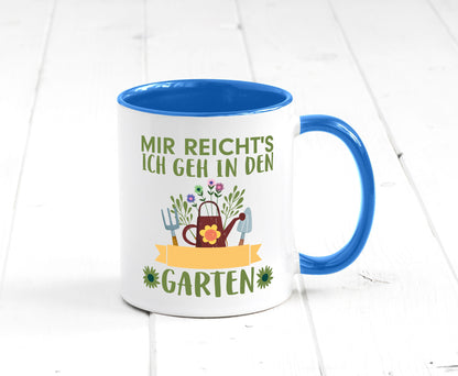 Ich geh in den Garten | Gärtner Tasse Gartenarbeit Humor Arbeit Kollegen Büro