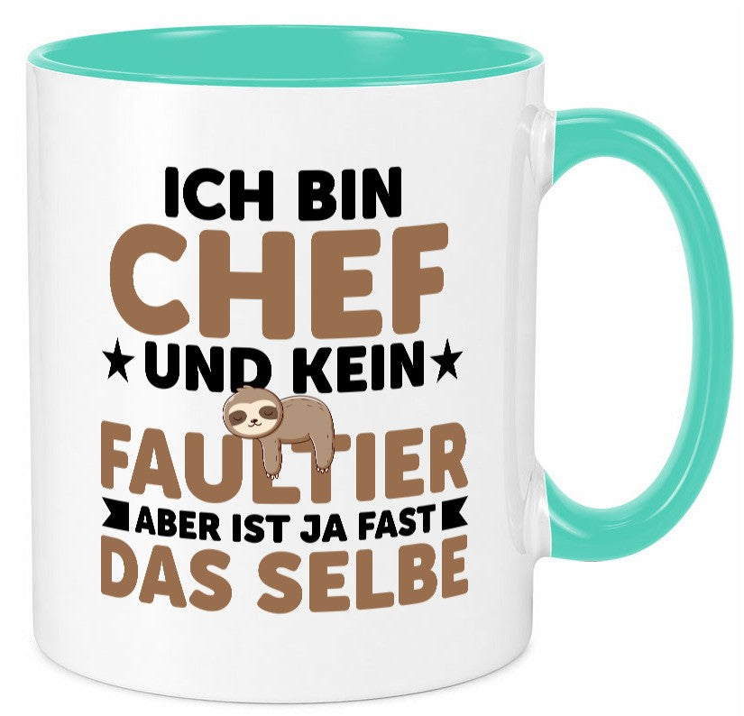 Ich bin kein Faultier: Chef | Führungskraft Vorgesetzter lustig Arbeit Kollegen Tasse