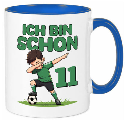 11. Geburtstag | 11 Jahre Fußballer Geschenkidee Humor Tasse