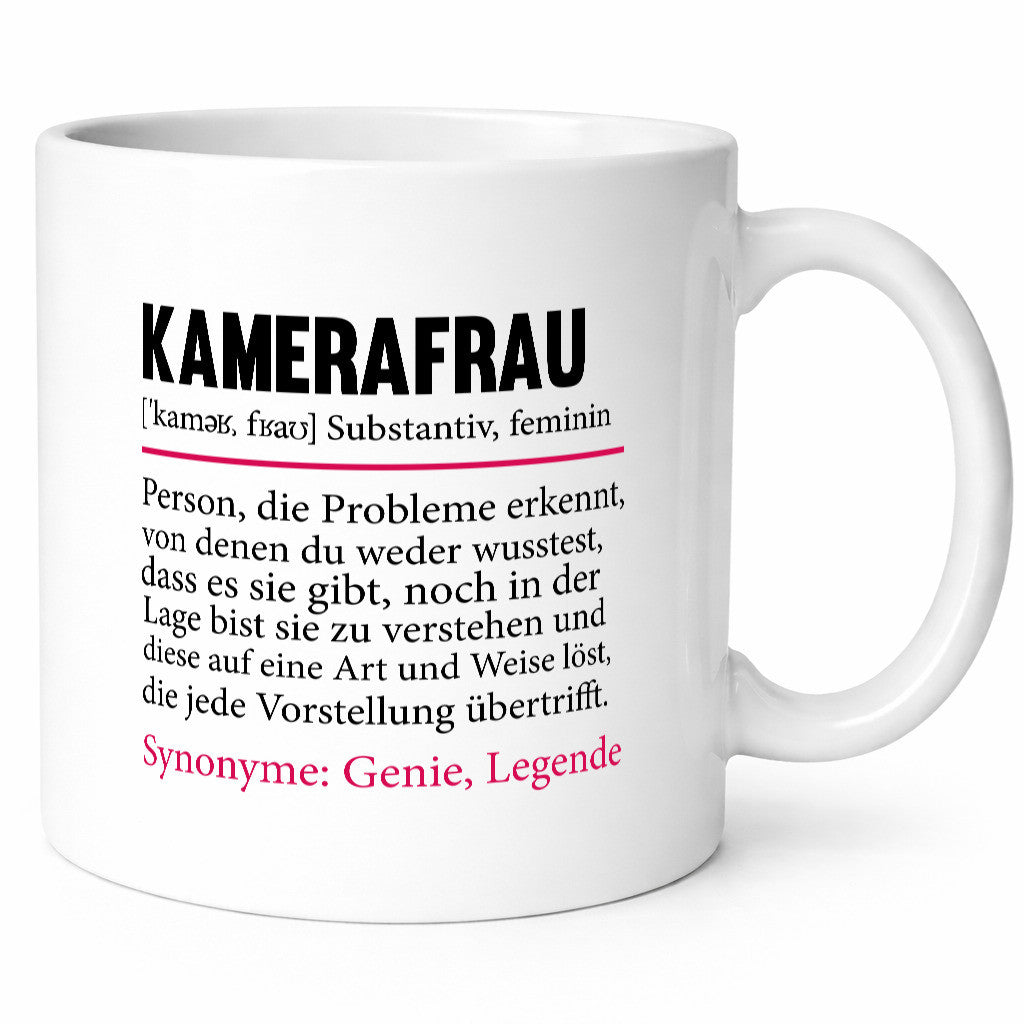 Kamerafrau | lustig Spruch Kamera Beruf Geschenkidee Arbeit Kollegen Büro Humor
