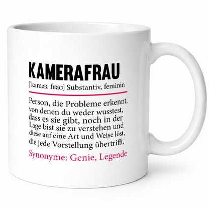 Kamerafrau | lustig Spruch Kamera Beruf Geschenkidee Arbeit Kollegen Büro Humor
