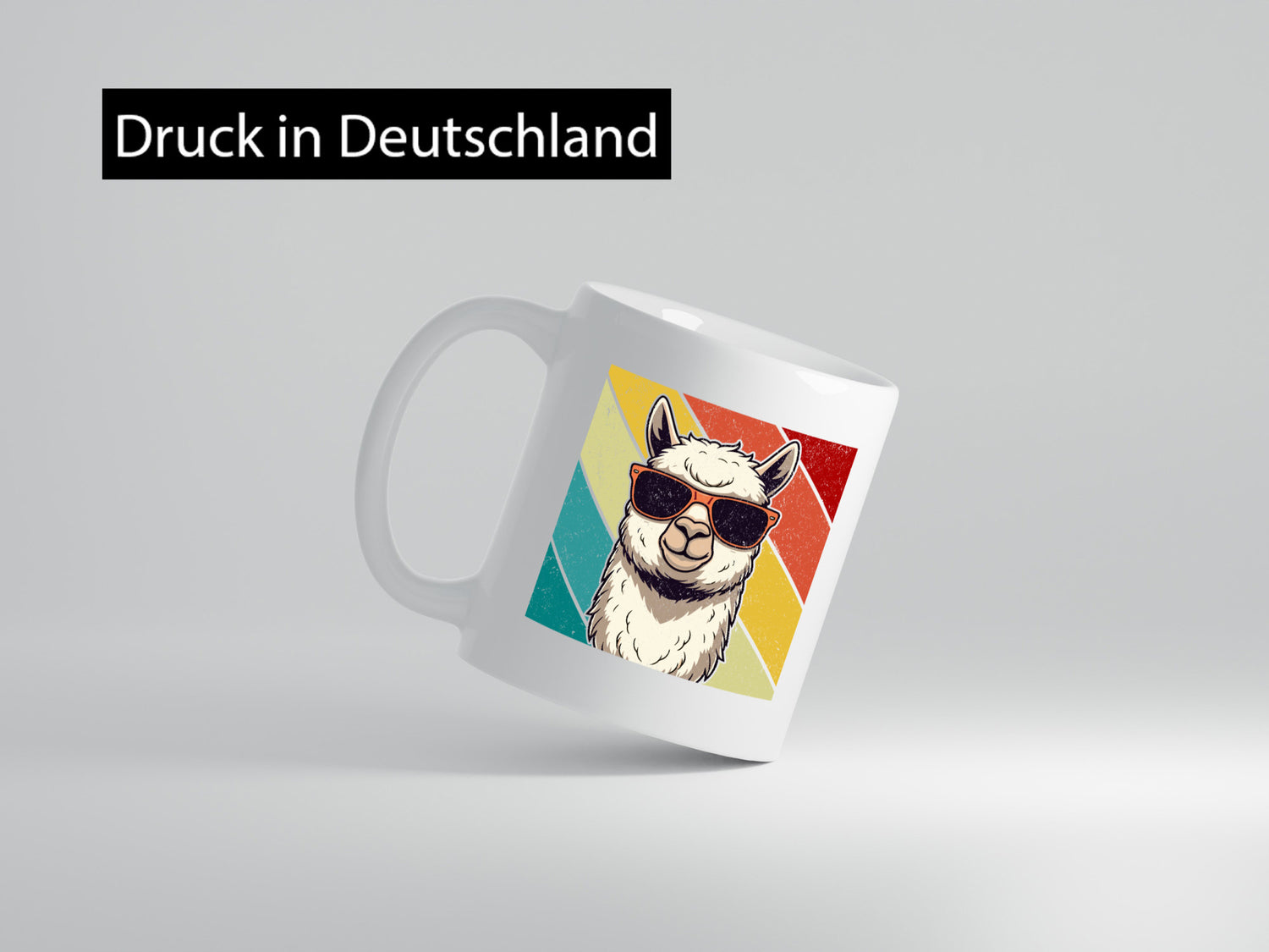 Lama | Retro Alpaka mit Sonnenbrille Geschenk Humor Geschenkidee lustiger