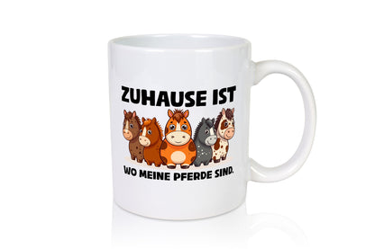 Zuhause ist wo meine Pferde sind | Pferdeliebhaber lustiger Spruch Geschenk