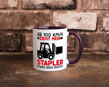 Stapler zieht nach Rechts | Staplerfahrer Arbeit Geschenkidee Kollegen Büro