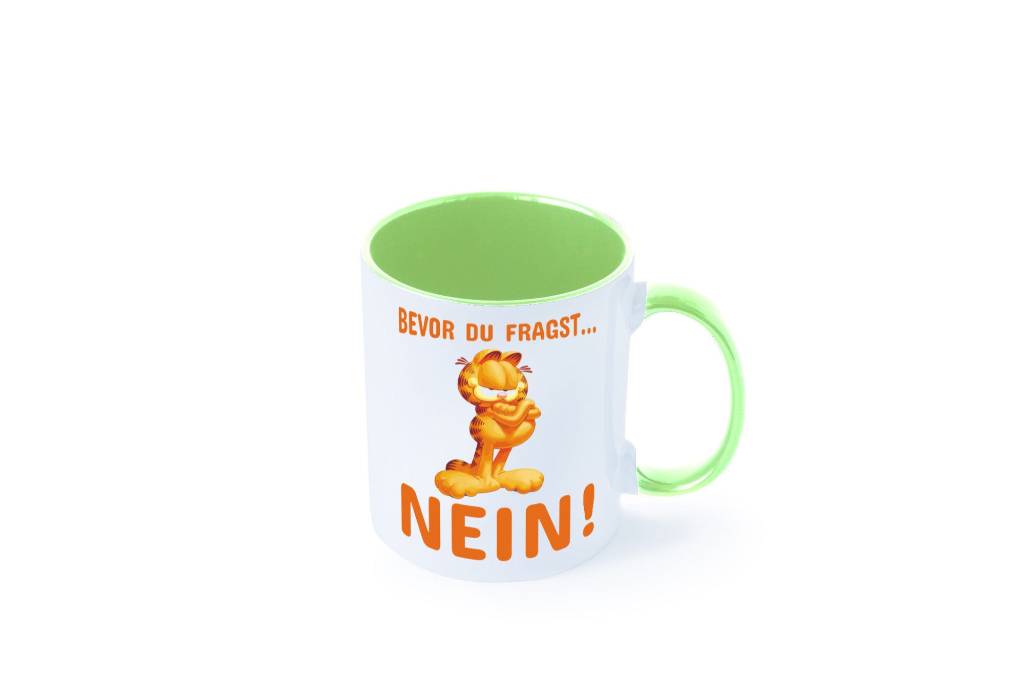 Bevor du fragst? Nein! | grimmige Katze Spruchtasse lustig Tierliebhaber Humor
