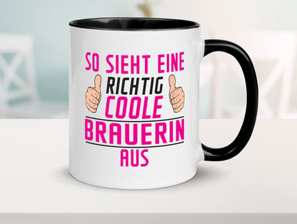 Richtig Coole Brauerin | Bier Brauerei Geschenk Humor Geschenkidee lustiger
