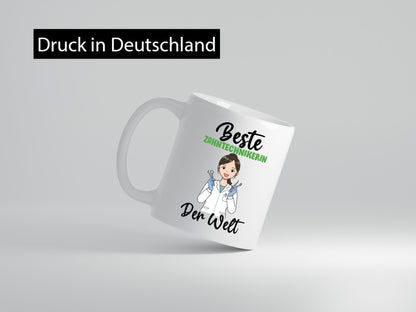 Beste Zahntechnikerin | Zahnmedizin v2 Geschenkidee Humor Tasse