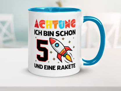 5. Geburtstag | Rakete Weltraum 5 Jahre Galaxy lustig Geschenkidee Geschenk