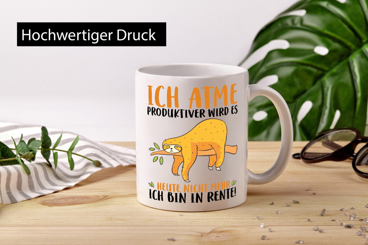 Ich bin in Rente! | Faultier Produktiv Ruhestand Humor Jubiläum Geschenkidee