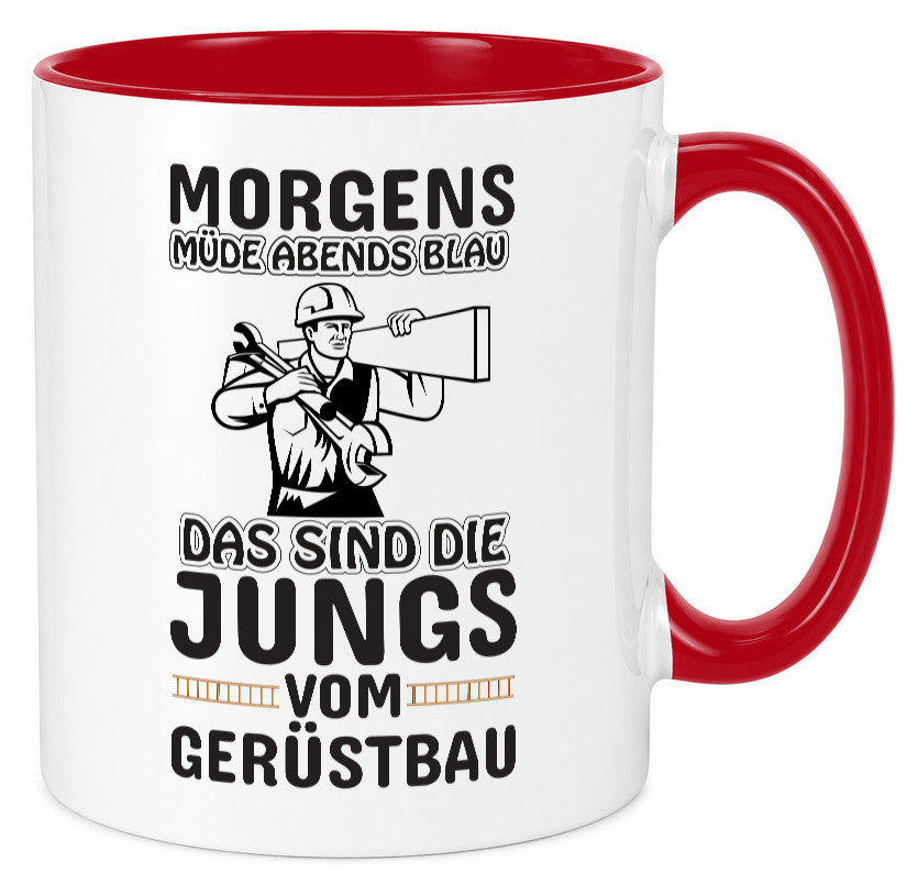 Jungs vom Gerüstbau | Gerüstbauer Tasse Baustelle Geschenk Humor Geschenkidee