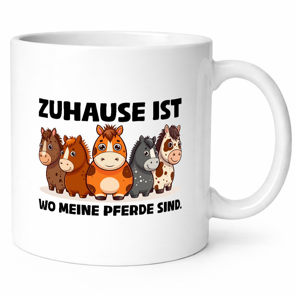 Zuhause ist wo meine Pferde sind | Pferdeliebhaber lustiger Spruch Geschenk