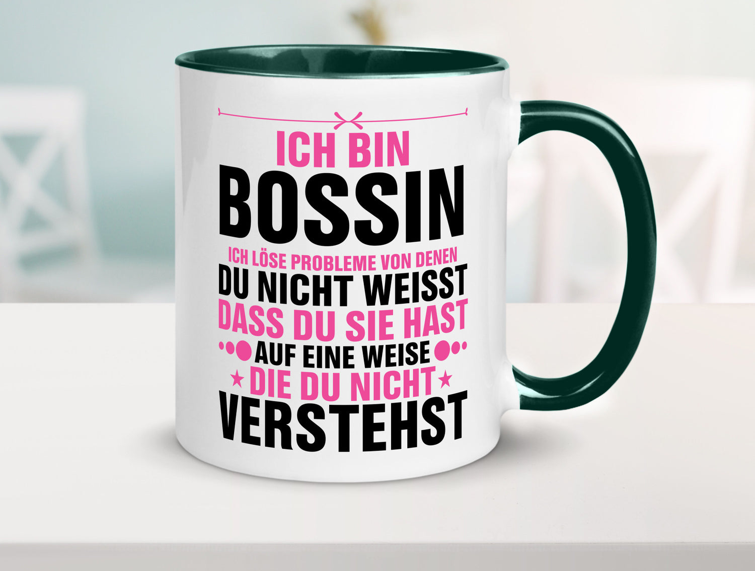 Löse Probleme: Bossin | Führungskraft Vorgesetzte lustig Humor Geschenkidee
