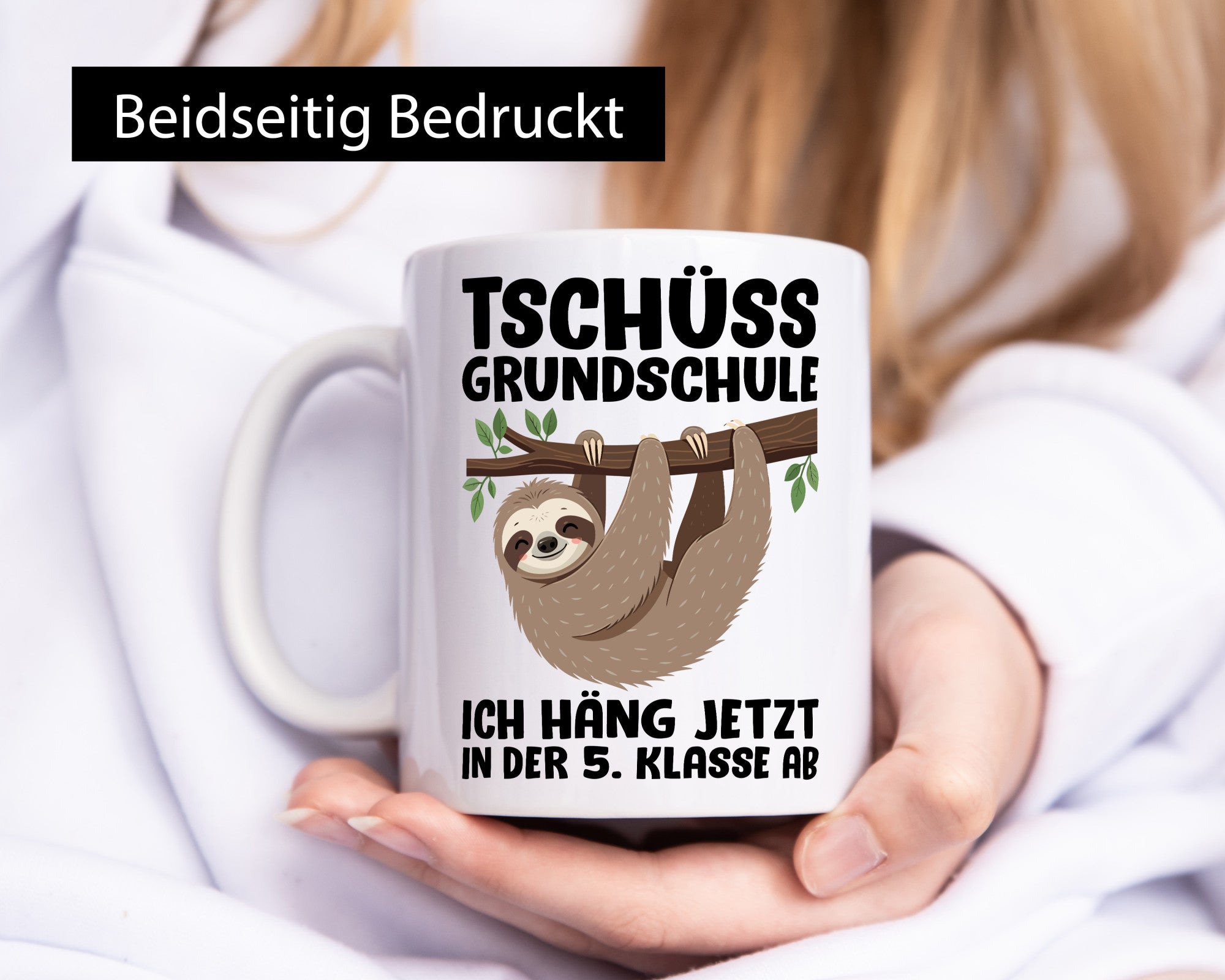 Tschüss Grundschule ich häng jetzt in der 5. Klasse ab Humor Geschenkidee Tasse