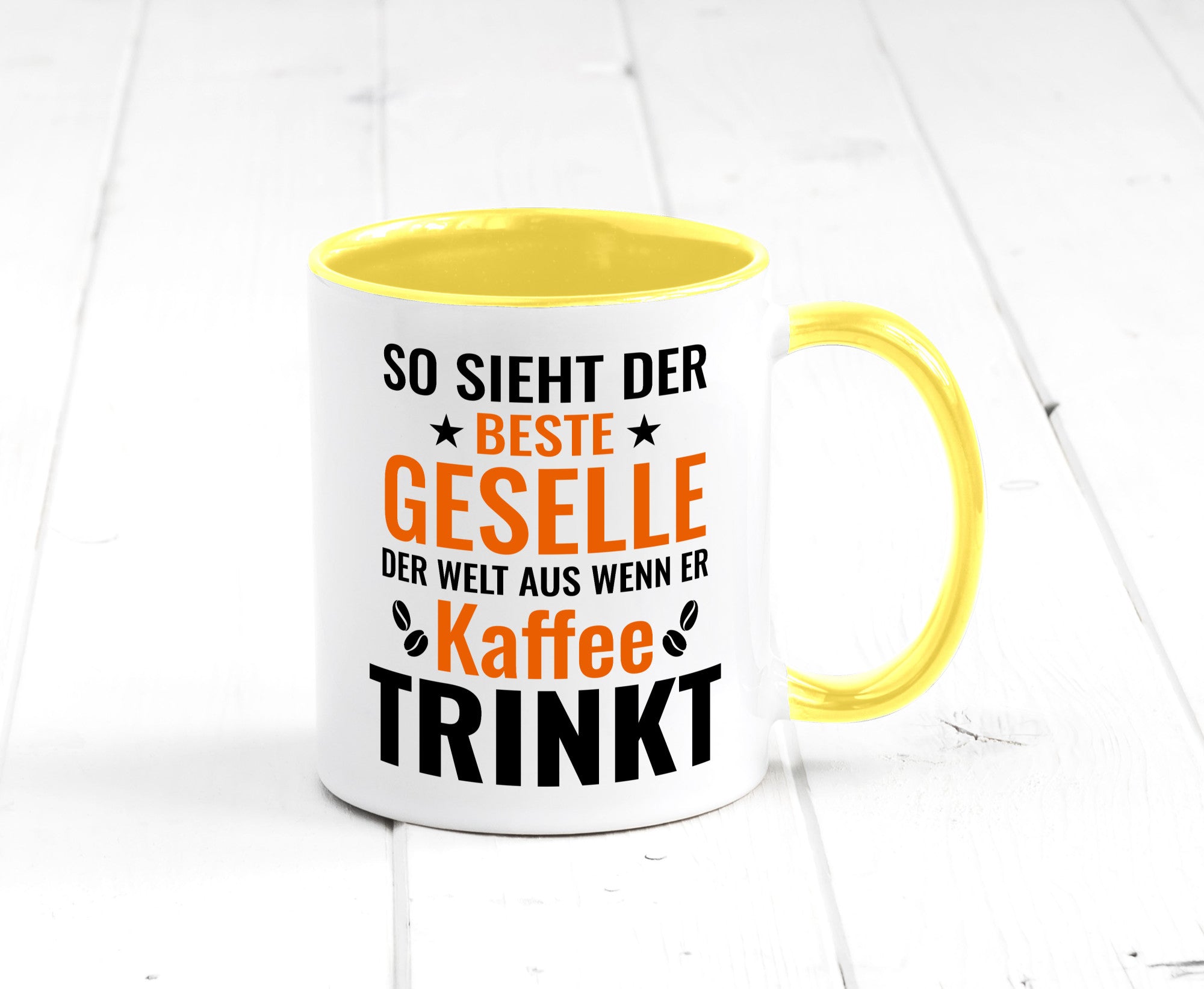 Kaffee trinkt: Geselle | Handwerker lustig Humor Geschenkidee Geschenk Tasse