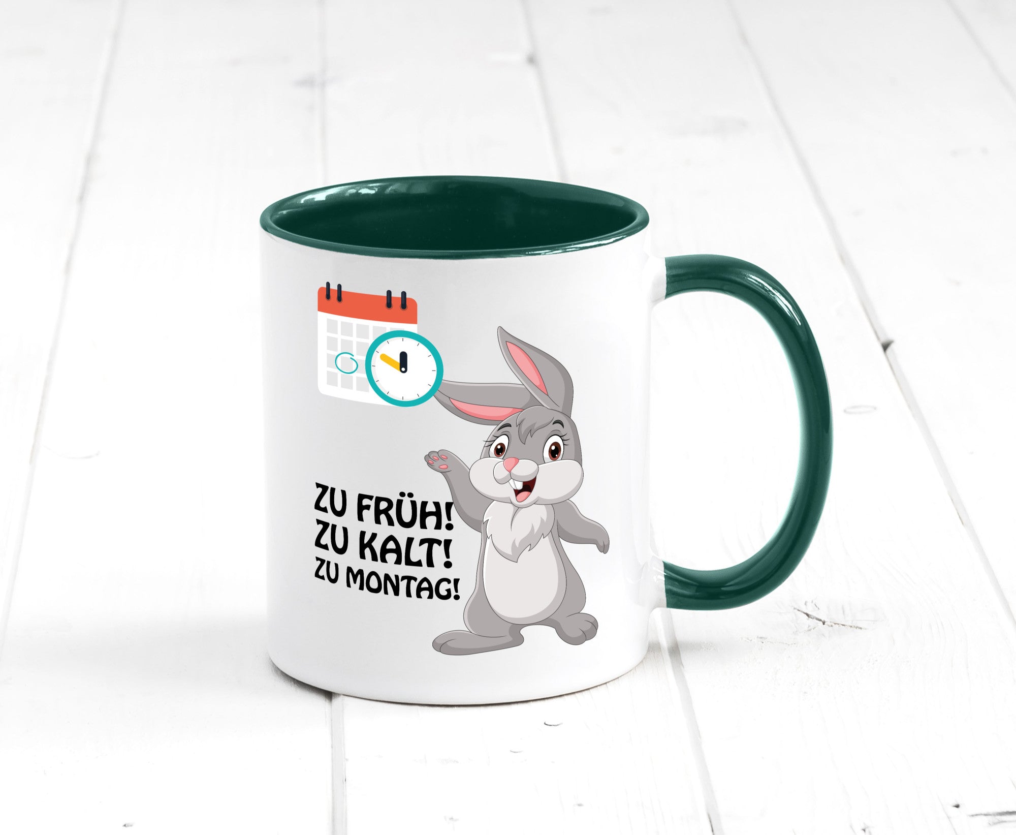 Kalter Montag Geschenkidee Humor Tasse