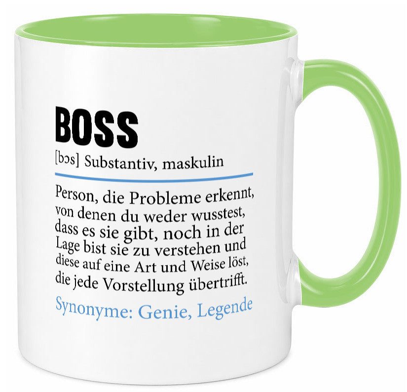 Boss | Chef Führungskraft Vorgesetzter Geschenk Arbeit Kollegen Büro lustiger Tasse