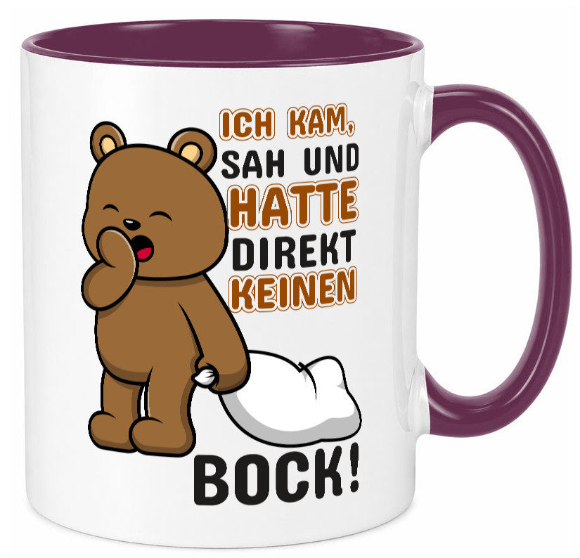 Direkt keinen Bock! | Büro Faultier Morgenmuffel Geschenk Arbeit Kollegen