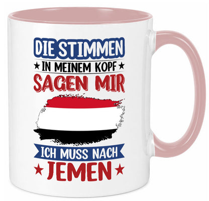 Jemen | Urlaub Stimmen in meinem Kopf Traumland Geschenk Humor Geschenkidee Tasse