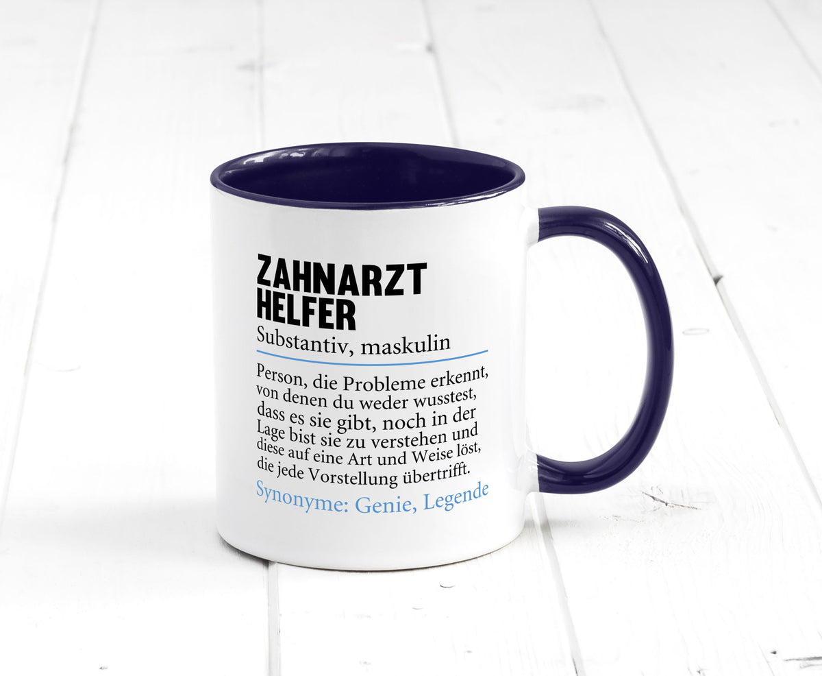 Zahnarzthelfer | Spruch Humor Zahnmedizin Geschenkidee Tasse