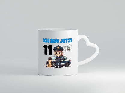 11. Geburtstag | 11 Jahre Polizei Kind Polizeiauto lustig Geschenkidee Geschenk